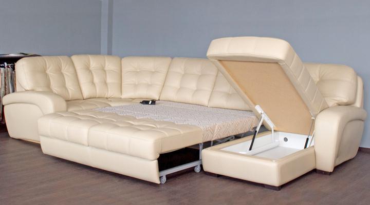 Кожаный модульный диван Винс - 289 - 6
