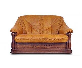 Кожаный двухместный диван Цезарь