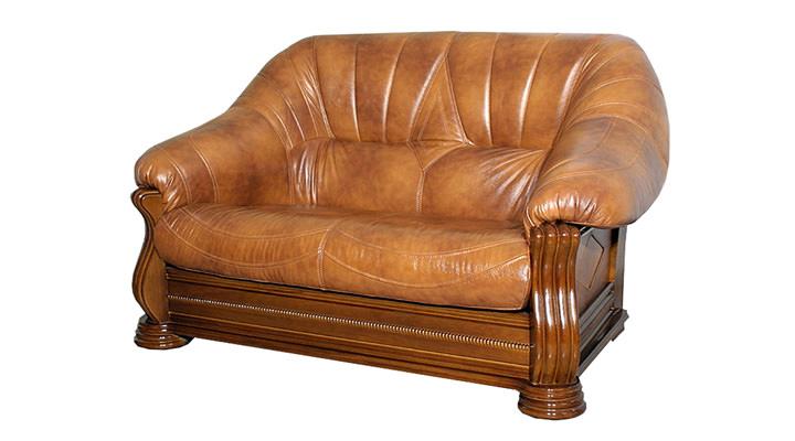 Кожаный двухместный диван Монарх - 3