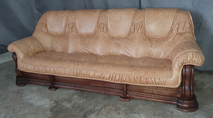 Кожаный четырехместный диван Гризли - 5