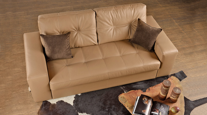 Кожаный двухместный диван Калифорния В1-180 - 2
