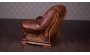 Кожаное кресло Гризли лайт коричневое - 4