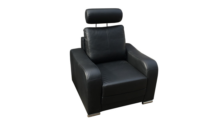 Шкіряне крісло Enzo (Енцо) чорне - 3