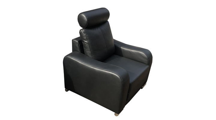 Кожаное кресло Enzo (Энцо) черное - 2