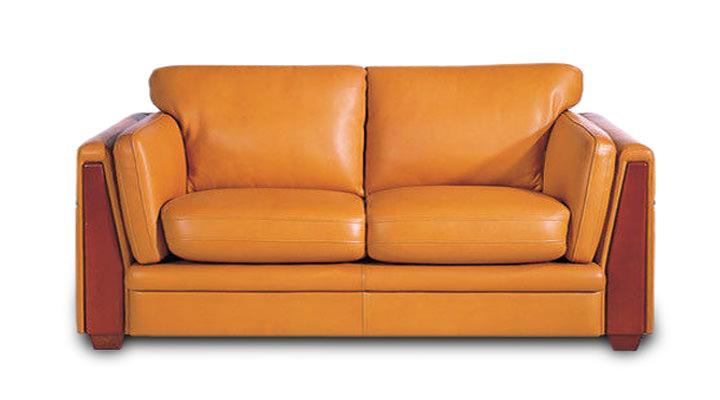 Кожаный двухместный диван Суаве