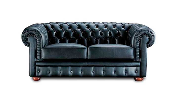 Двухместный кожаный диван Бруно Честер