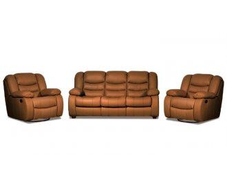 Комплект диван з двома реклайнерами Манхеттен