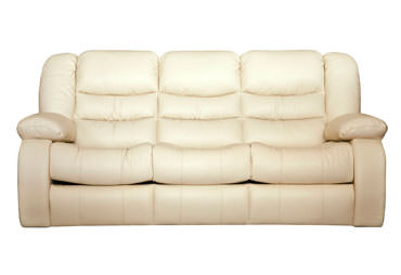 Кожаный трехместный диван Манхэттен с 3 реклайнерами